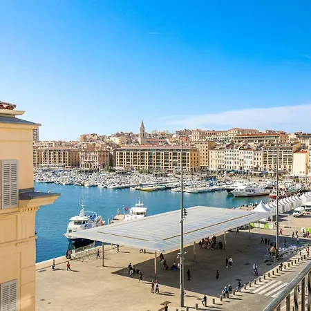 Ferienwohnung Le Pytheas - Vue Vieux-Port Avec Terrasse Et Clim Marseilles Exterior foto